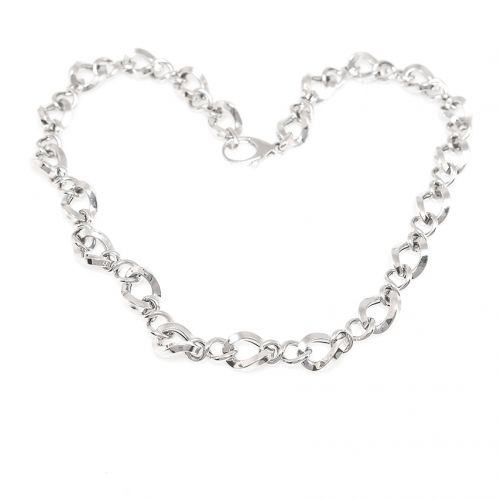 White gold necklace 