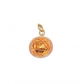 Yellow and rose gold pendant