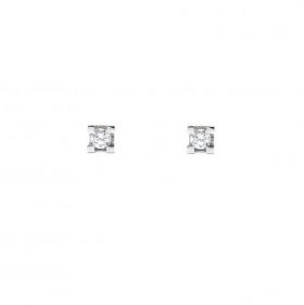 White gold earrings with diamonds 0.29 ct